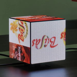 P2.5 exterior LED 5 faces publicidade tela logotipo marca 3D LED Cube Display