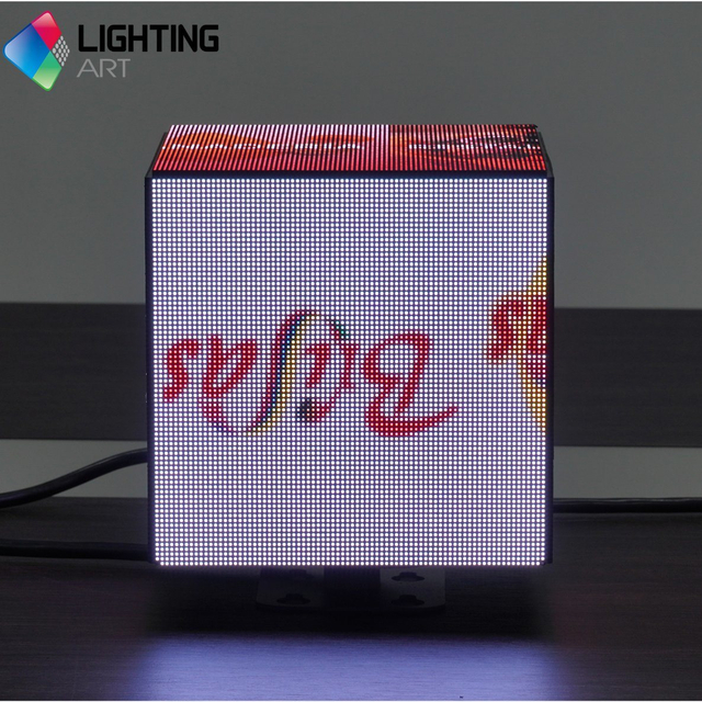 LED P2.5 ao ar livre 5 Faces Tela publicitária Logotipo 3D LED CUBE Display
