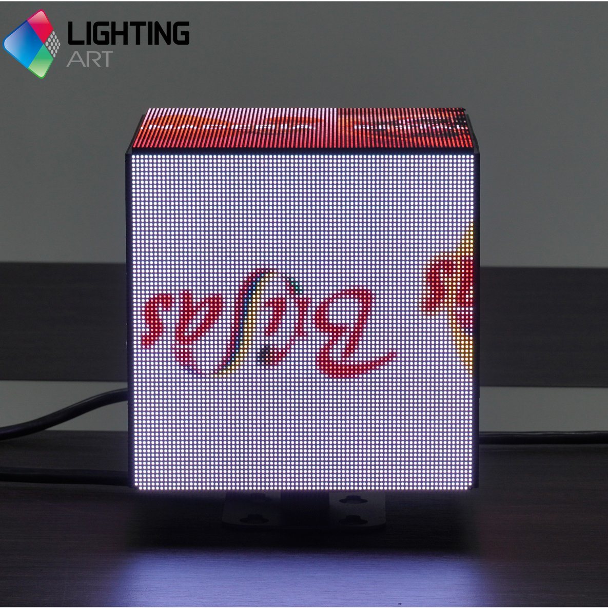 P2.5 exterior LED 5 faces publicidade tela logotipo marca 3D LED Cube Display