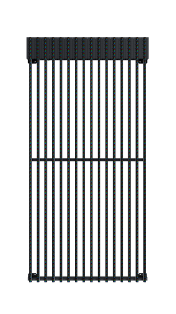 Publicidade ao ar livre fachada mídia led tela transparente fixa LED display