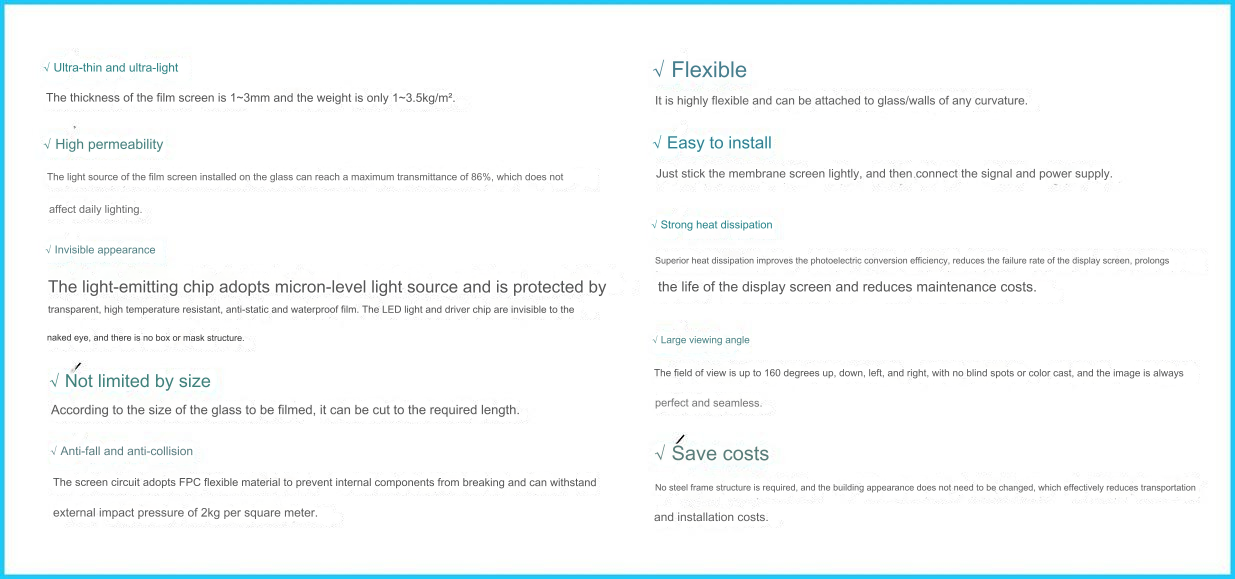 Vantagens das telas de filmes de cristal