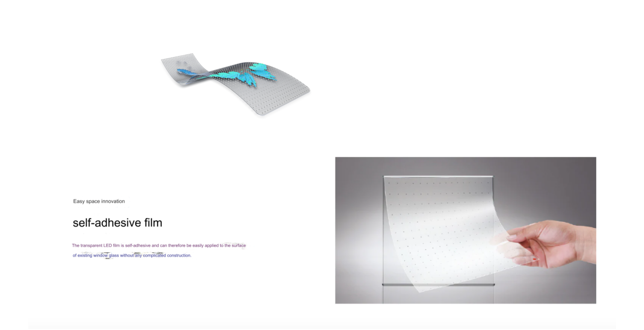 Telas de filmes de cristal