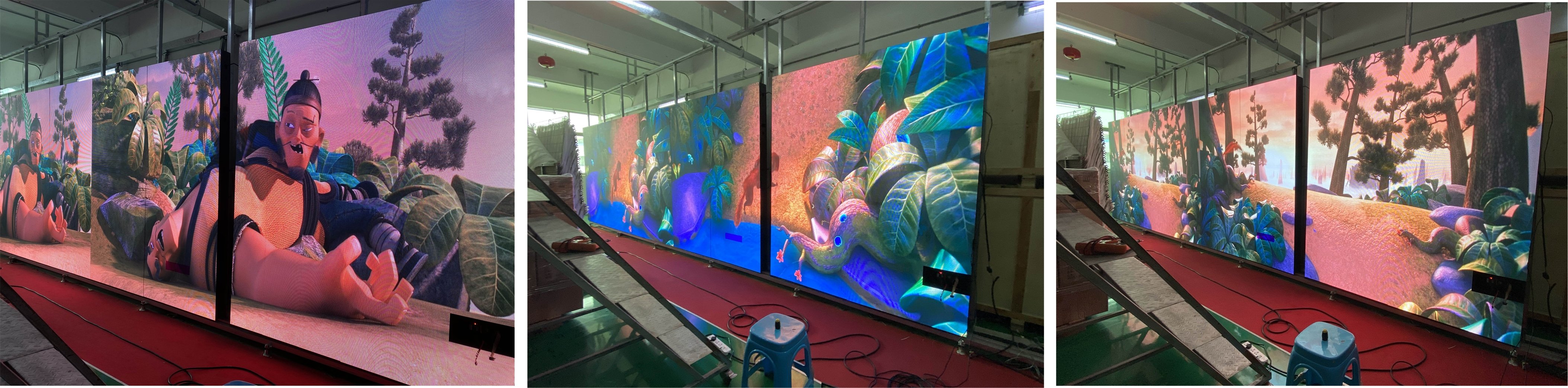 Teste de envelhecimento da tela